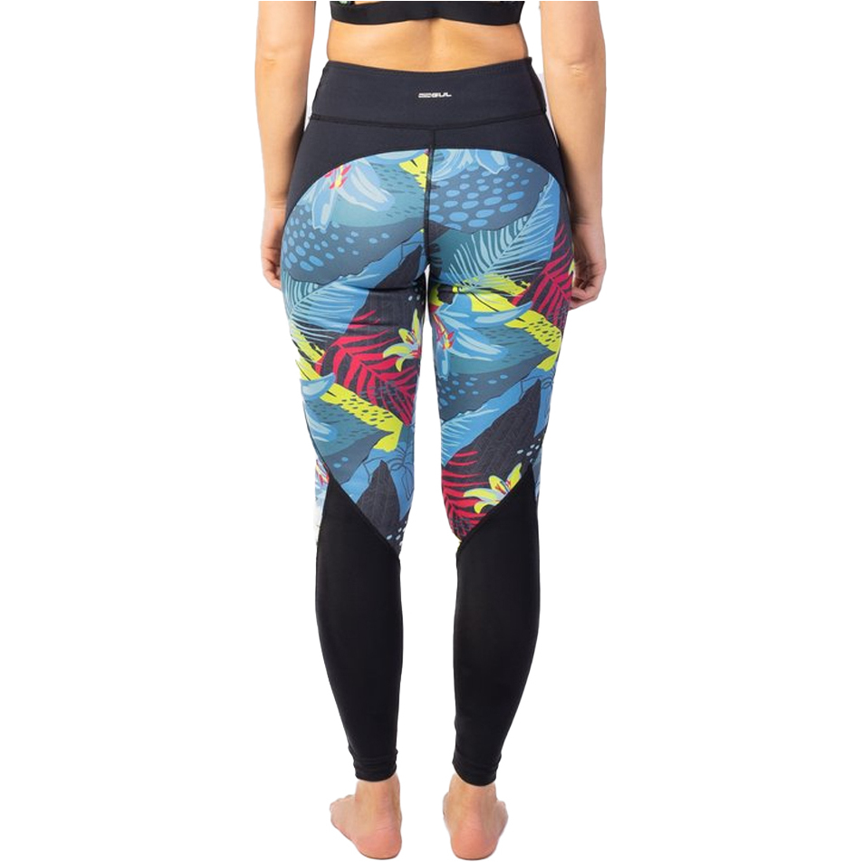 2025 Gul Womens Luna7 SUP Leggings LA8301-C1 - Tropical / Black